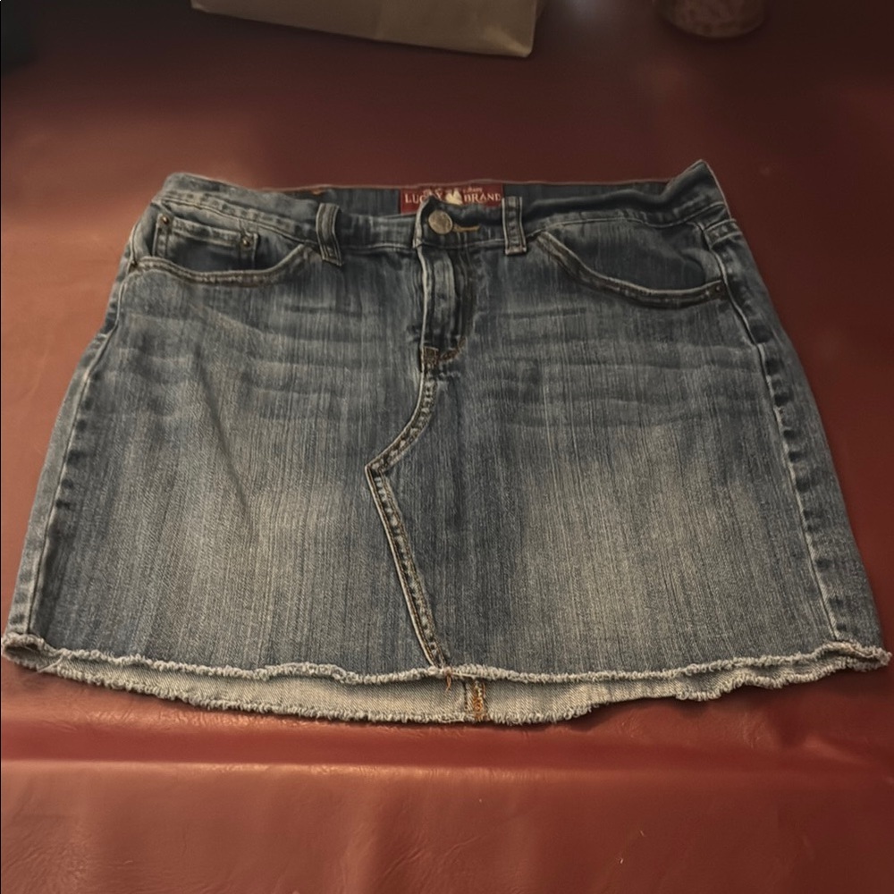 Lucky Brand Blue Mini Skirt Casual Denim